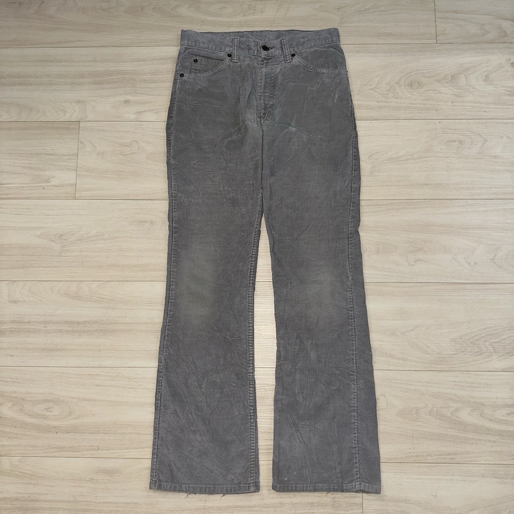 Vintage Levi's 517 Corduroy Bootcut Pants 30x32 Gray 80s Boot Cut Western Rodeo